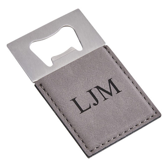 Grey Leatherette Opener